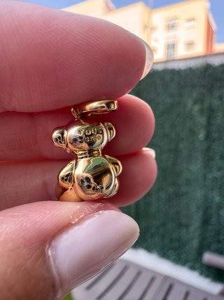 Colgante Osito Dorado con Circonitas