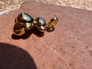 Colgante Osito Dorado con Circonitas