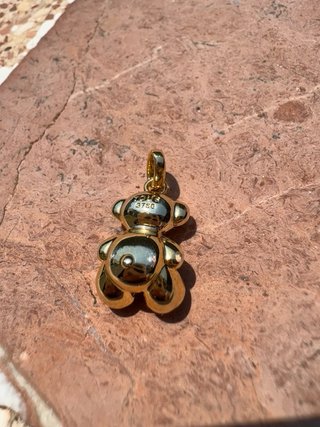 Colgante Osito Dorado con Circonitas