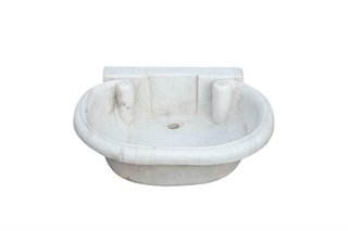 Lavandino in marmo bianco · per il bagno · Mobili