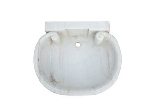 Lavandino in marmo bianco · per il bagno · Mobili