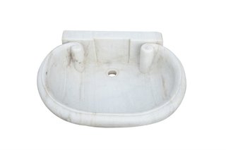Lavandino in marmo bianco · per il bagno · Mobili