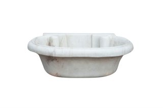 Lavandino in marmo bianco · per il bagno · Mobili