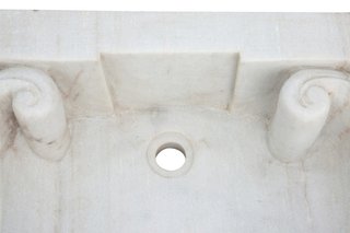 Lavandino in marmo bianco · per il bagno · Mobili