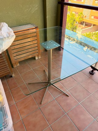 Mesa cristal Bo-Concept como nueva
