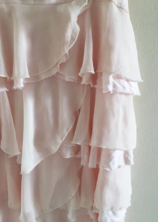 Vestido H&M volantes rosa Talla S
