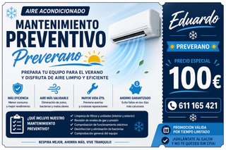 Mantenimiento preventivo AIRE ACONDICIONADO