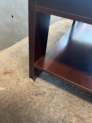 Mesa de centro elevable madera y cristal