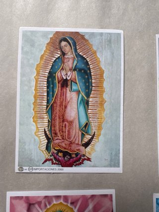 Santini immagine sacra 5 pz Vergine di Guadalupe