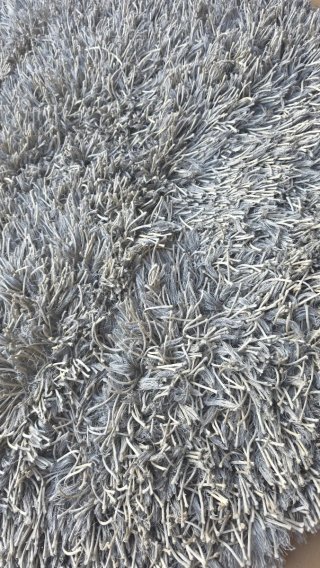 Juego de alfombras gris plata