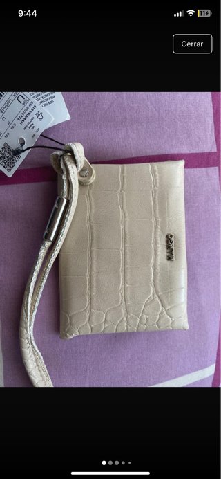 Mini Cartera Mango efecto piel cocodrilo