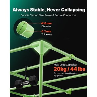 Grow Box Indoor, 80 x 80 x 180 cm, 600D ad Alta Ri