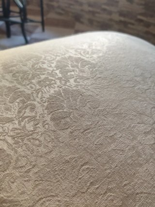 Conjunto de Mesa de Comedor de Cristal y 6 Sillas
