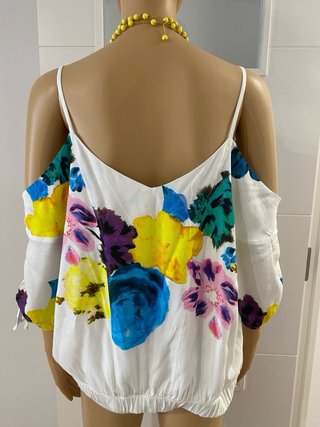 Blusa Desigual Hombros Descubiertos Floral