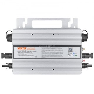 Inversor Micro Solar de Conexión a Red, 600W, Inversor Micro Solar, Inversor de Energía Solar de Aleación de Aluminio Impermeable IP67, Voltaje de Funcionamiento DC18-50V con Antena Wifi APP y Cab...