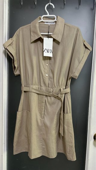 Vestido Zara lino