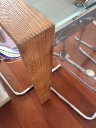 Mesa Comedor Cristal y Madera 150x90