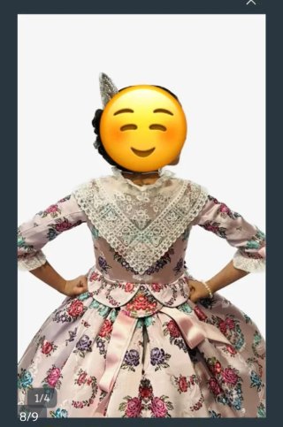 Vestido Fallera Niña 8-9 Años
