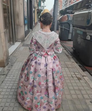 Vestido Fallera Niña 8-9 Años