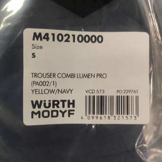 Pantalón de trabajo talla S