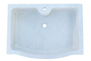 Lavandino in marmo bianco di Verona Made in Italy