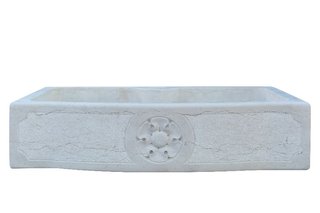 Lavandino in marmo bianco di Verona Made in Italy