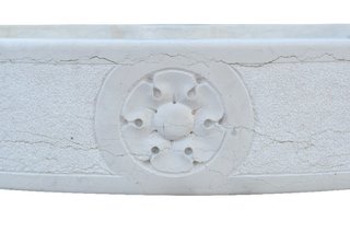 Lavandino in marmo bianco di Verona Made in Italy