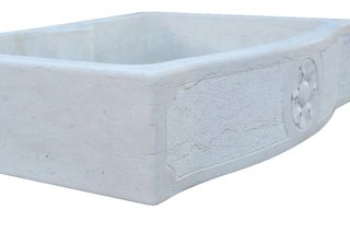Lavandino in marmo bianco di Verona Made in Italy