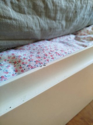Cama nido Bainba madera lacada en blanco.