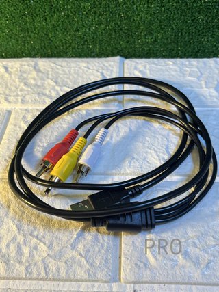 Cable USB macho a 3 RCA macho