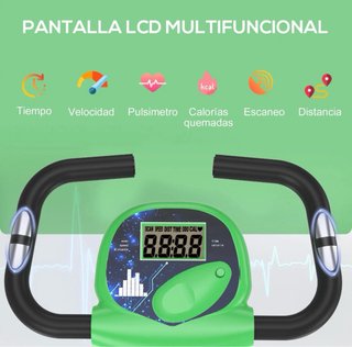 Bicicleta Estática Plegable Verde