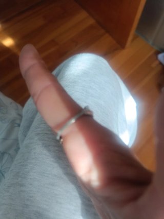 Anillo ajustable plata diseño plumas