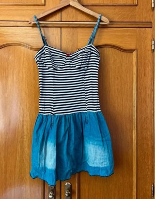 Vestido marinero falda globo