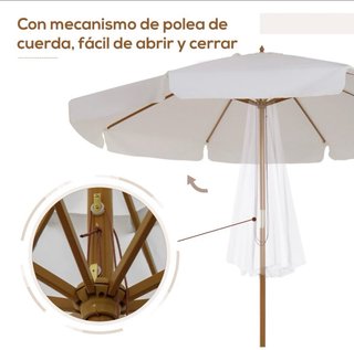 Sombrilla de playa 3,25m