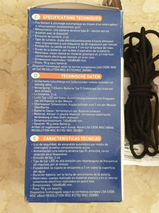 Linterna Salvamento Stella Boetta Luminosa
