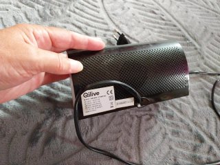 Radio despertador Qilive negro, eléctrico y pilas