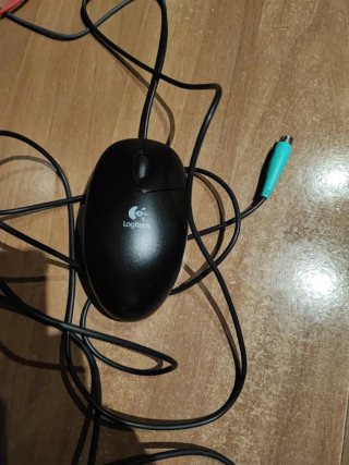 Ratón PS2 Logitech Negro