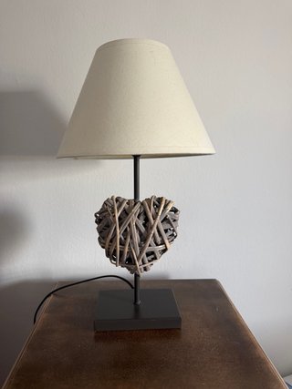 Lámpara Corazón Mimbre Maison du Monde