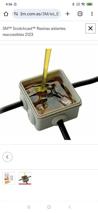 Resina Gel Reaccesible Scotch 2123 0,6/1 kV