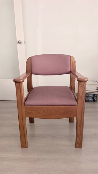 Sillón vintage madera y tela