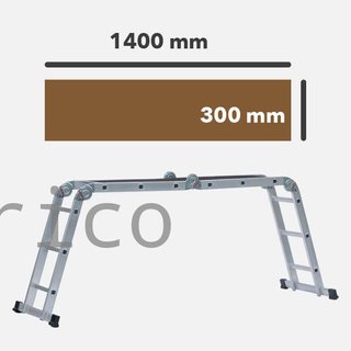 Escalera Multiflex Aluminio Profesional 4x3 Peldaños