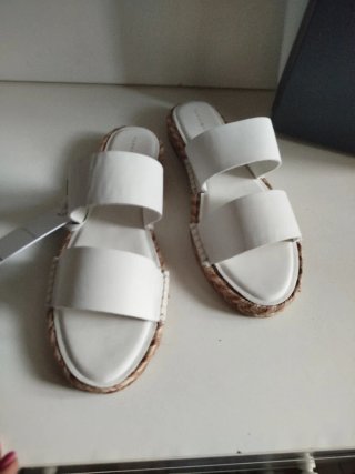 Sandali donna Tommy Hilfiger nappa bianchi
