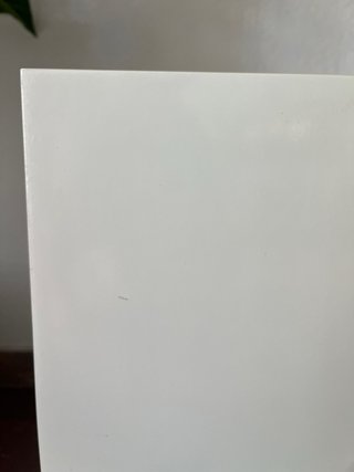 MuebleTVblanco con dos cajoneras y dos estanterias