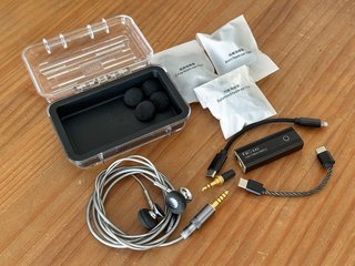 Auriculares botón FiiO FF3 // DAC FiiO KA3 // Adap
