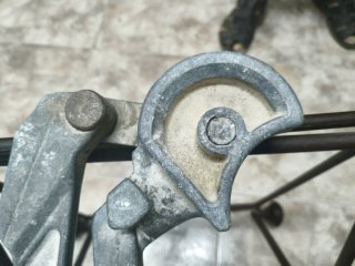 Antiguo giratubos de aluminio para tuberias de cob
