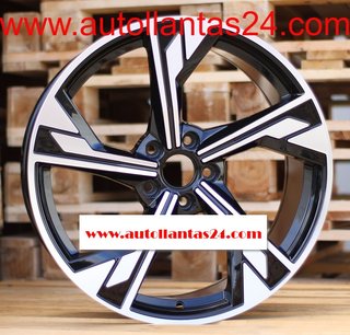 8832 JUEGO DE 4 LLANTAS AUDI RS BLACK META r506160