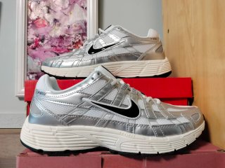 Nike P-6000 Plata y Blanco