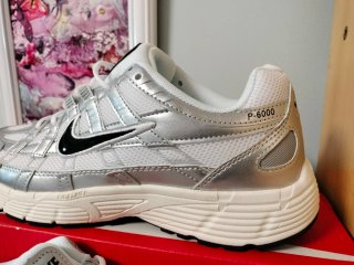 Nike P-6000 Plata y Blanco