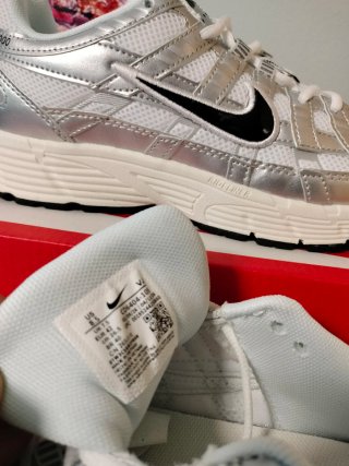Nike P-6000 Plata y Blanco
