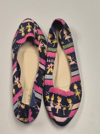 Bailarinas de tela estampadas Talla 36 como nuevas